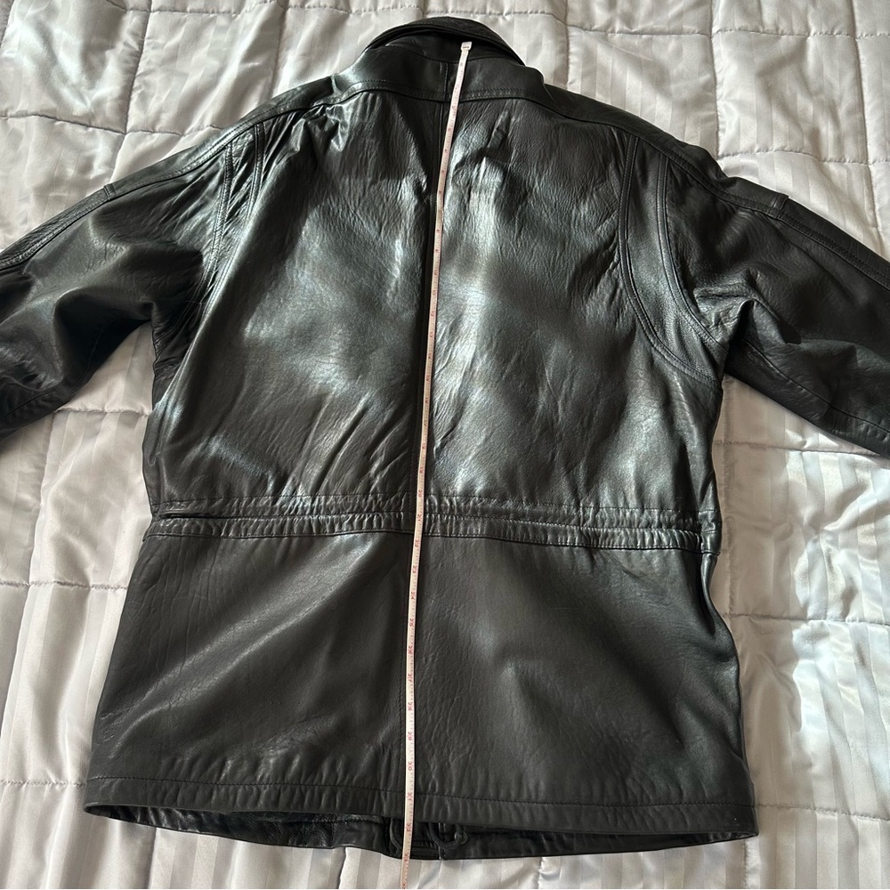 Vintage Peter Millar Crown Sport Leather Jacket Size 40